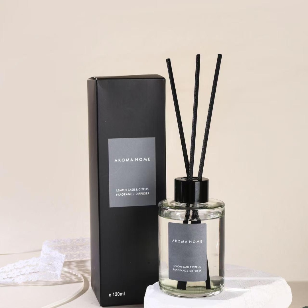 Диффузор с палочками Aroma Home лимонный базилик и цитрус 120 мл