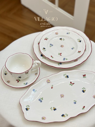 Сервиз на 6 персон VILLAGIO PETIT FLEUR, предметов: 32, чайно-столовый, фарфор, костяной фарфор