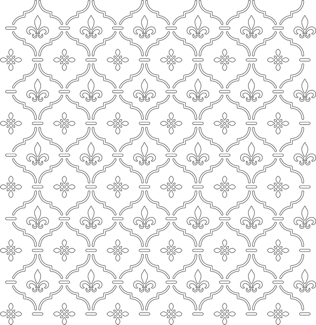 Трафарет для стен Decorkz узоры 590х590