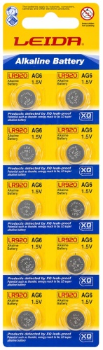 Батарейка AG6 Leida 10 шт