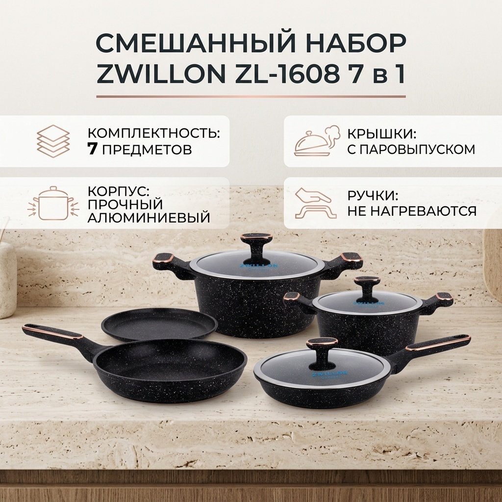 Смешанный набор ZWILLON ZL-1608 7 в 1
