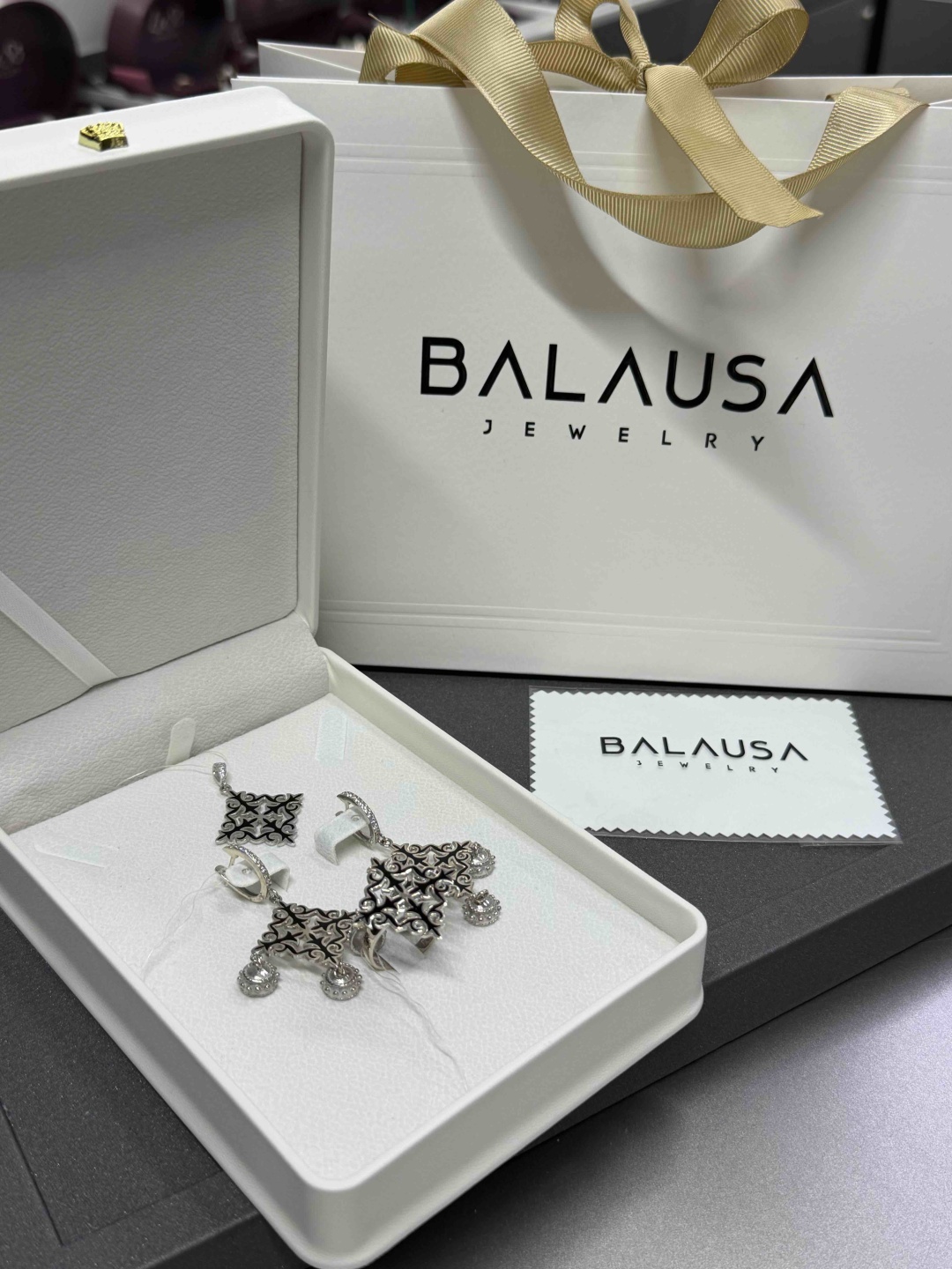 Balausa Jewelry ZH050(2) 18,5р вес 19 г серебро, фианит, эмаль