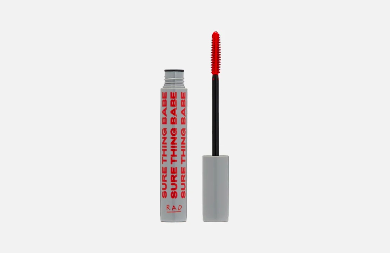Тушь для ресниц RAD all that juice mascara для объема, удлиняющая, подкручивающая красный