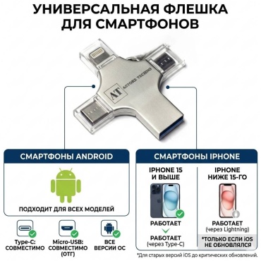 USB Flash карта ASTORE TECHNO LF-11 64 Гб