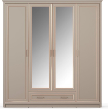 Распашной шкаф BRW Классик Брест , 213x226х62 см, светло серый