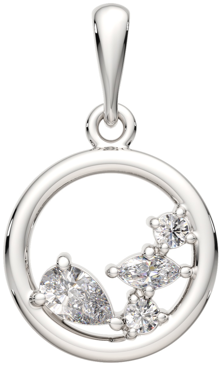 Подвеска Lucente Silver ZO-04401637 вес 1.29 г серебро, фианит