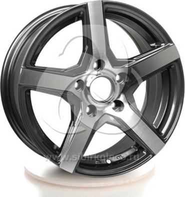 Sakura D2793 (693) BF-P 73.1 6.5x15/4x100 D73.1 ET35 4 диска черный, серебристый, графит