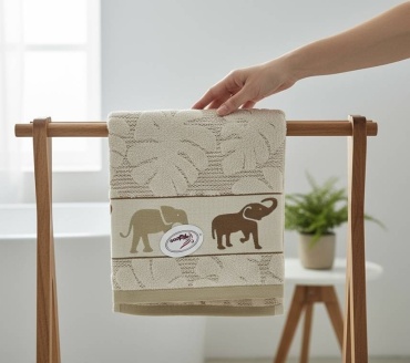Полотенце KOLOCO 88x50 см, хлопок, махровая ткань, 1 шт,
