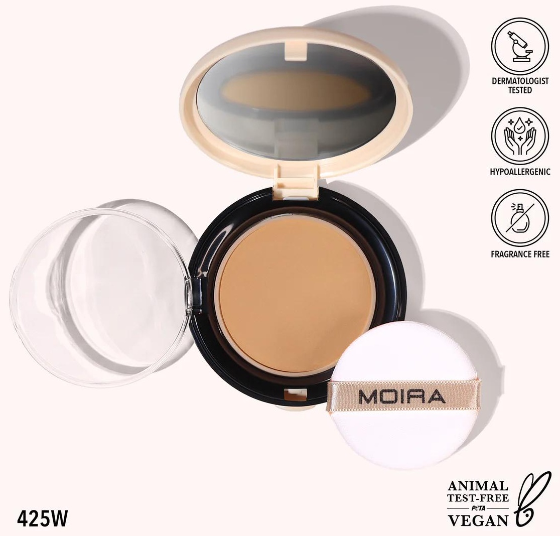Пудра MOIRA Complete Wear Powder Foundation сухая 425W темно-бежевый