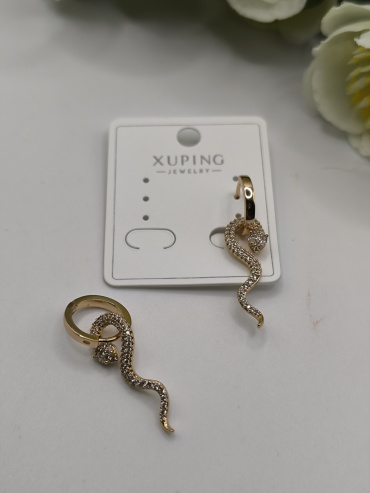 Серьги Xuping Jewelry медицинское золото, без вставок