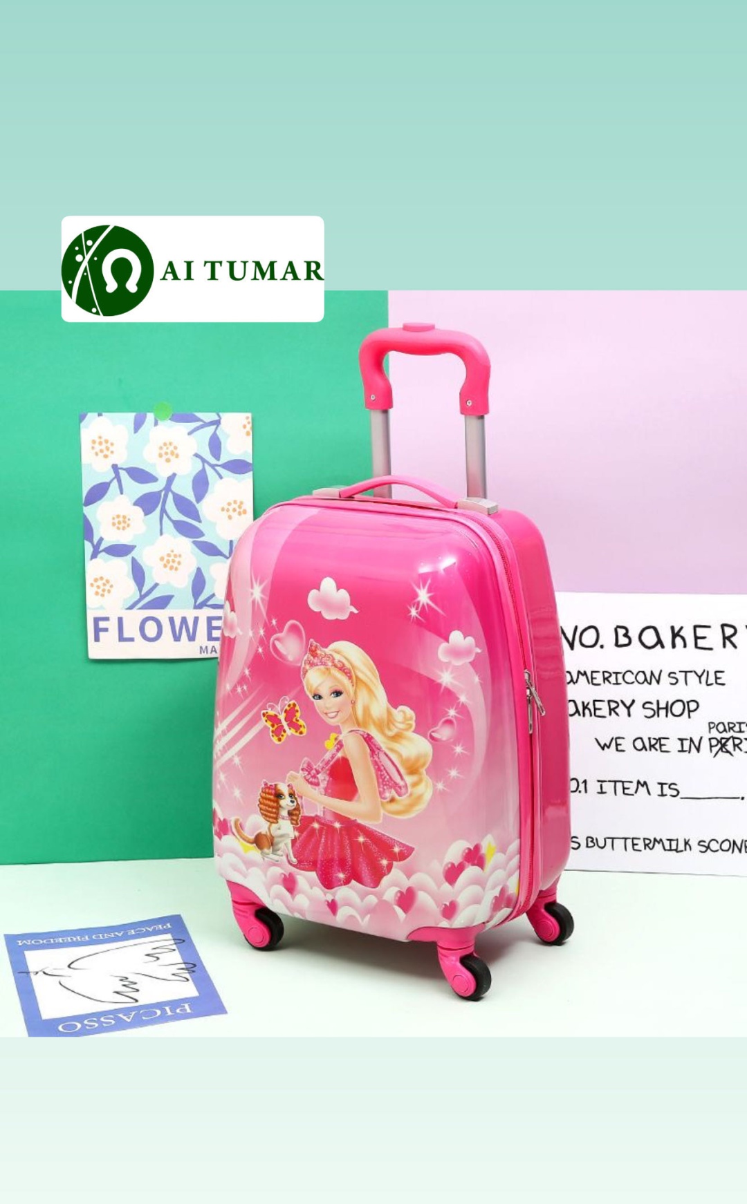 Чемодан Dets(Aitumar) поликарбонат 30 л красный