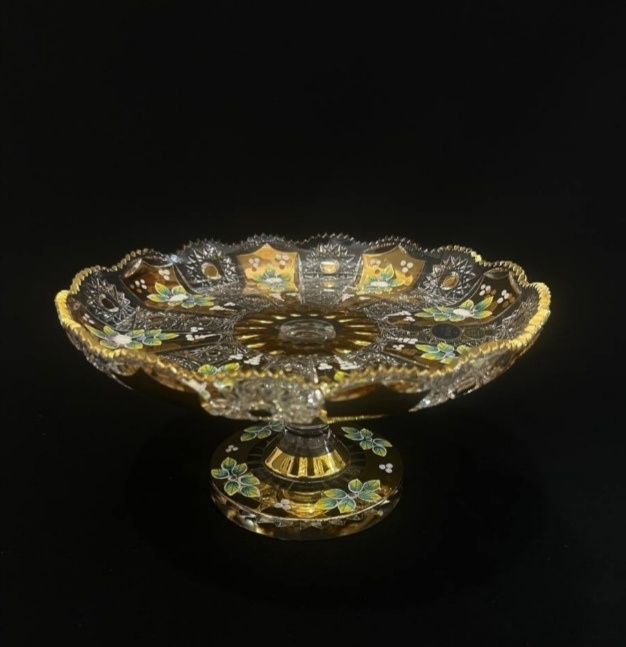 Bohemia Crystal тортница Смальта 001 круглая 1 шт