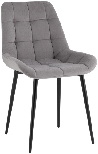 Стул SK Trade Flora Original, 83x50x53 см, серый, черный 1 шт.
