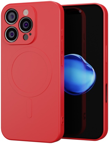 Чехол Mcover для Apple iPhone 16 Pro красный