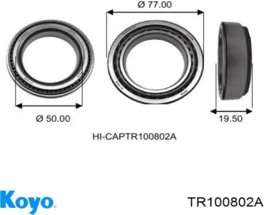 KOYO подшипник ступицы TR100802A