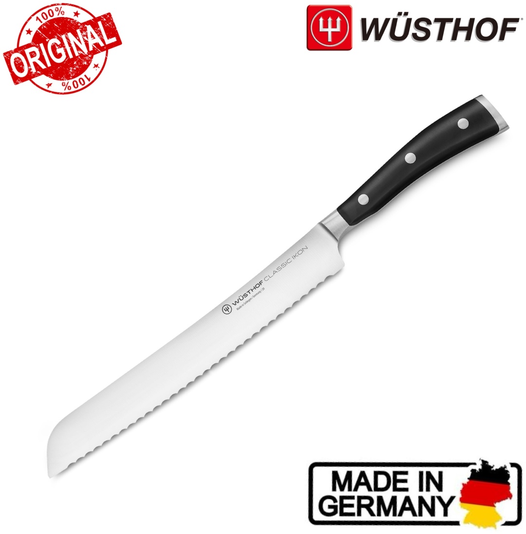 Для хлеба WUSTHOF Classic Ikon 23 см, лезвие: углеродистая сталь 1 шт