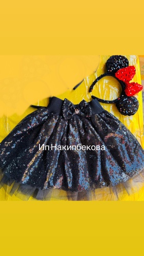 Нарядная юбка черный