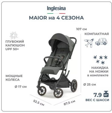 Коляска прогулочная Inglesina 235993011, зеленый