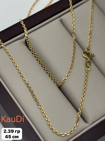 KauDi 987655 длина 45 см, вес 2.39 г золото, плетение якорное
