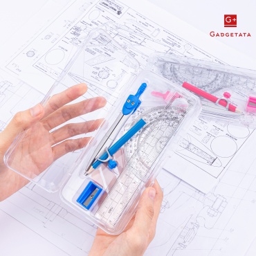 Готовальня DELI EH8600-1 gadgetata, предметов 7 шт,