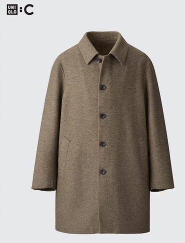 Пальто Uniqlo коричневый