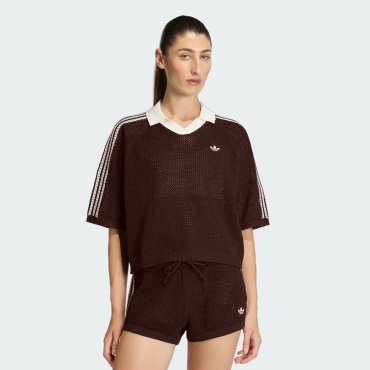 Поло adidas коричневый
