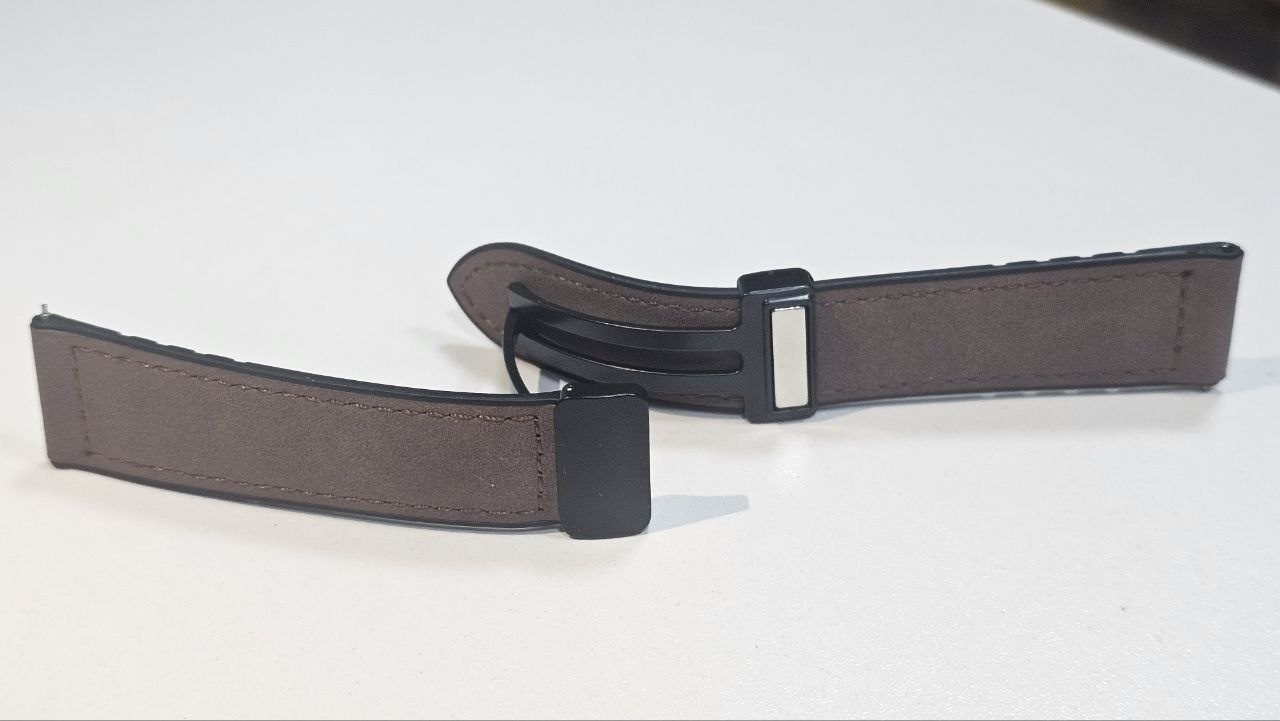 Ремешок силикон, замша 22 x 190 мм