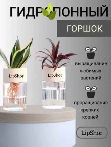 Горшок для дома, для балкона LipShor 0.3 л, пластик
