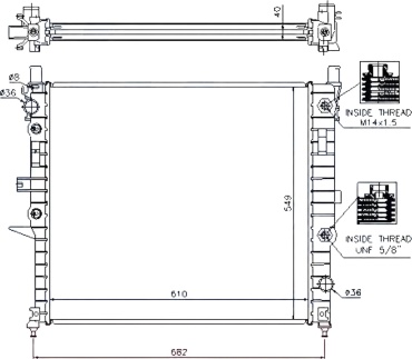 Nissens радиатор основной 62788 A
