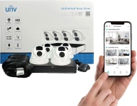UNV комплект видеонаблюдения 4 Cam*2MP, 2MP, расширение 1920x1080