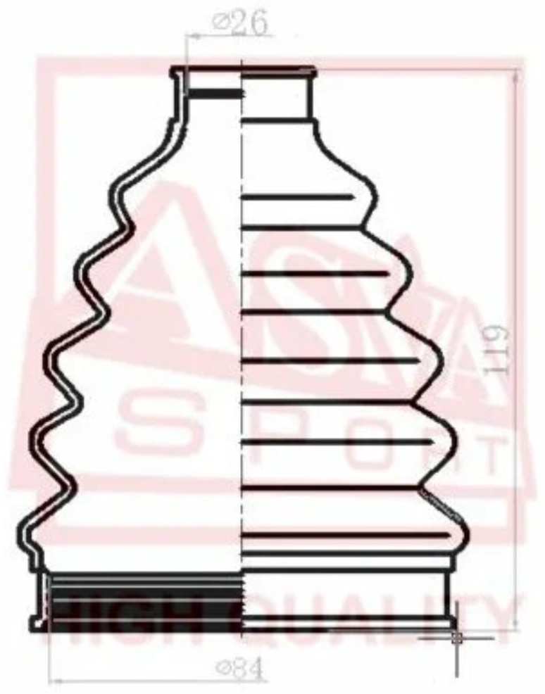 ASVA пыльник шруса ASBTXE70