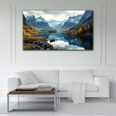 Картина Тишина у озера 90x60 см