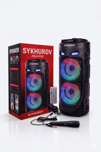 Портативная колонка SYKHUROV ZQS4238 черный