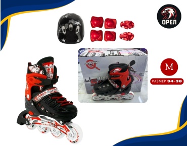 InLine Skates Ролик line Орел черный 34-38