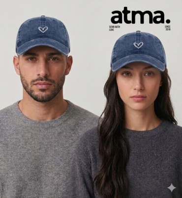 Кепка ATMA brand размер универсальный, джинсовый синий