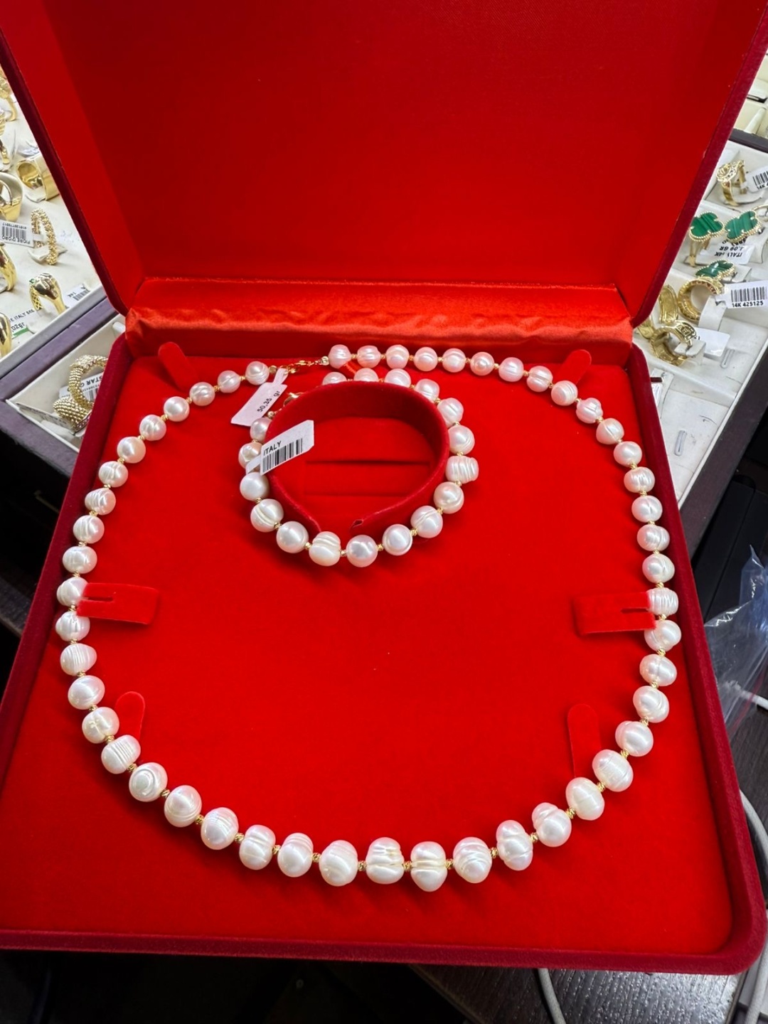Бусы DARI GOLD 235762 длина 50 см вес 28 г золото, жемчуг
