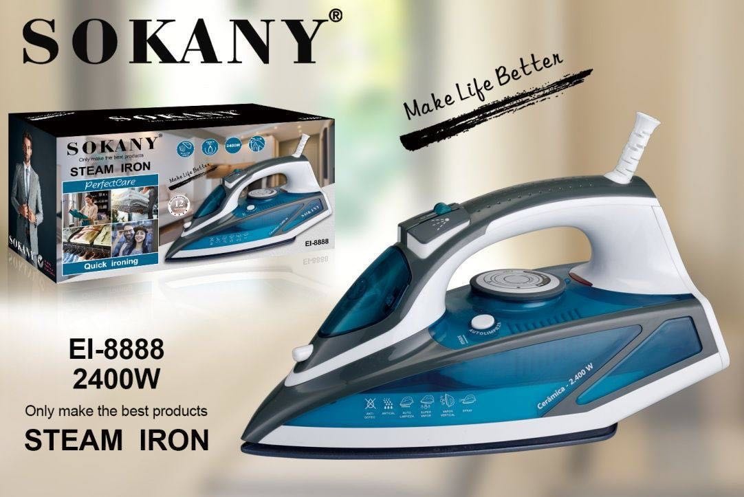 Утюг Sokany EI-8888 синий
