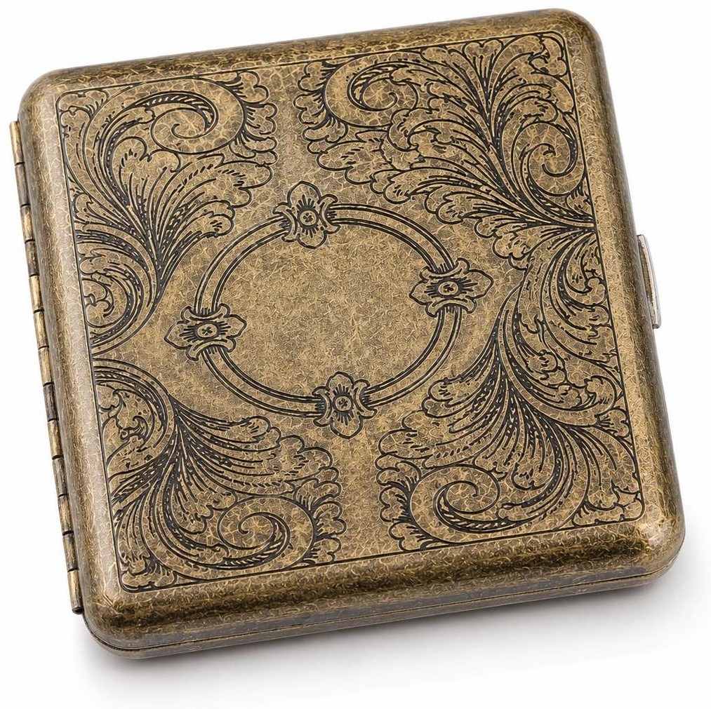 Портсигар Vintage Bronze 8.5 x 10 см влагозащитный корпус