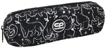 Пенал CoolPack Black Cats, застежка молния, черный