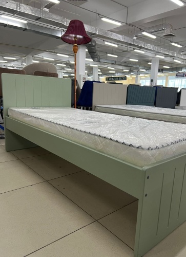 Кровать Стелла односпальная, 80x200 см (без матраса, без подъёмного механизма) светло-зеленый