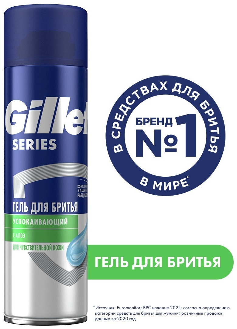 Gillette Sensitive Skin гель для бритья 200 мл