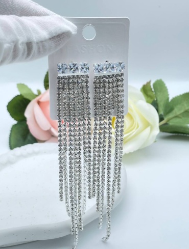 Серьги FASHION бижутерный сплав, стразы