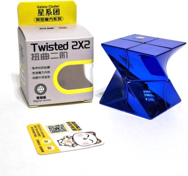 Кубик рубика DianSheng Кубик Рубика 52337-1 DianSheng Twisted (Metallized) 2x2 синий без магнитов пластик