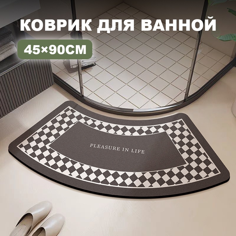Коврик 30431053_KZ-JJ-0242-459002 90x45 см, микрофибра, резина, диатомит