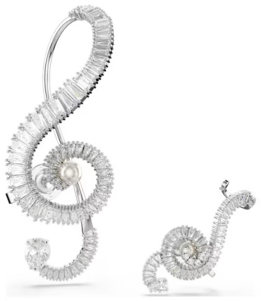 Клипсы Swarovski бижутерный сплав, кристаллы Swarovski