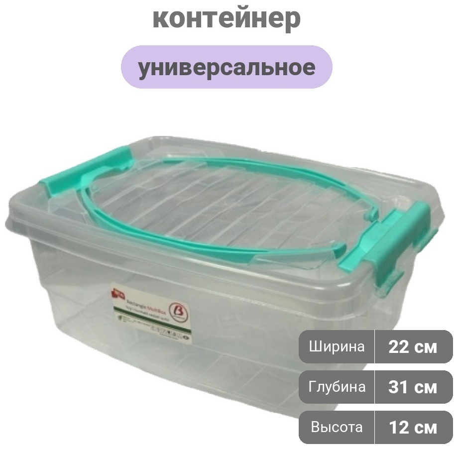 Контейнер универсальный 31x22x12 см, пластик