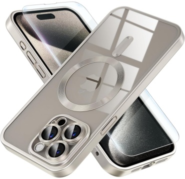 Чехол Totu для Apple iPhone 16 Pro Max темно-прозрачный