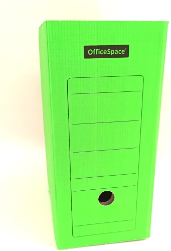 Коробка для документов OfficeSpace 225415, картон, 320x150x250 мм, зеленый