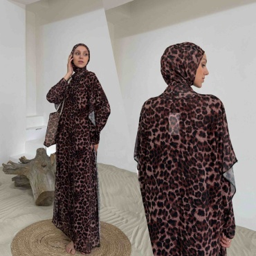 Купальник буркини коричневый
