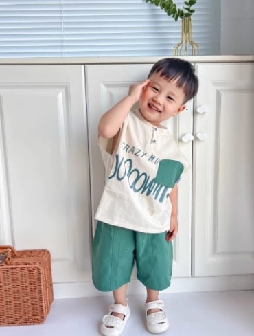 Комплект Kids collection белый, зеленый